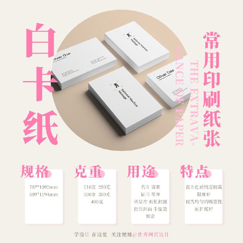9種常見的印刷紙張分類！設計師一定要了解